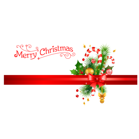 Merry Christmas Card Design PNG Photo