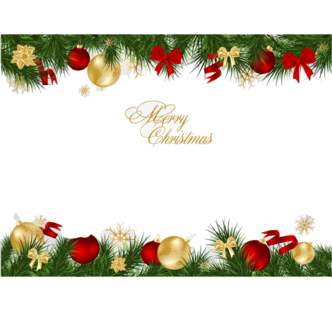 HD Merry Christmas PNG Frame Image Free Transparent Art