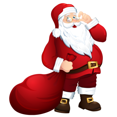 Red Chrismas Santa Claus Father PNG free Download
