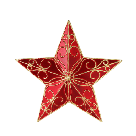 Red Christmas Star PNG transparent Download