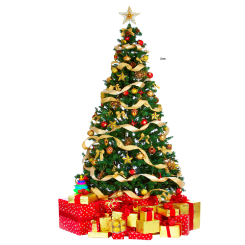 Ornament Christmas Tree Decor with Items & Gifts PNG Image Free Transparent