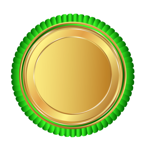 Golden Green Shield on HD PNG Image Free Transparent