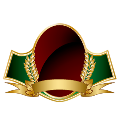 Red Green And Golden Ribbon Vector Shield HD PNG Image Download