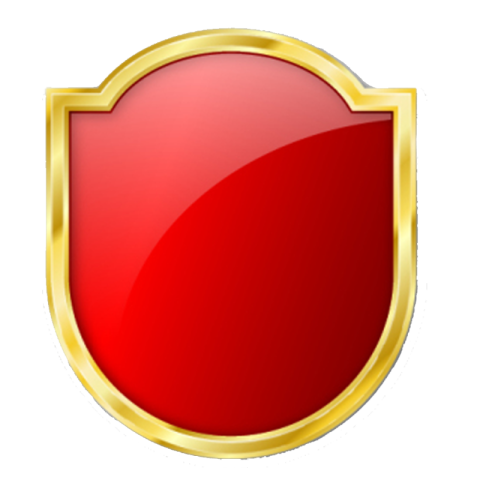 Red Metal Shield Guation PNG Image Free Download