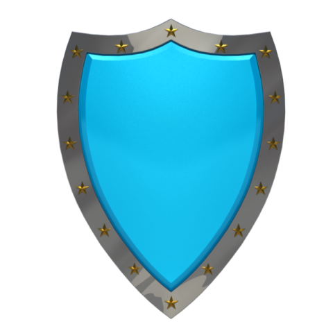 Vector Graphic Blue Shield PNG Icon Download