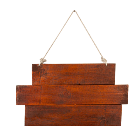 Hd Brown Wooden Board on rope PNG Transparent Free Download