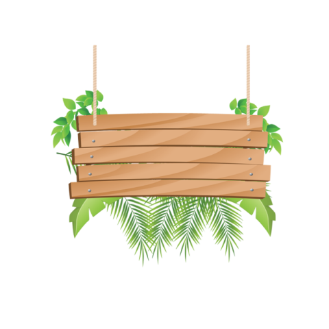 Park Wood Notice Board PNG Icon With no background