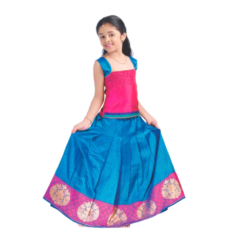 Beautiful Indian Gagra Dress PNG Image Free Transparent