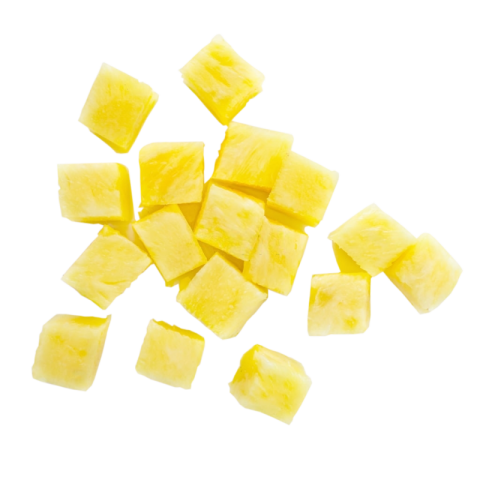 Illustration Svg HD Fresh Juicy Pineapple Cubes with Transparent Background Photo PNG Free Download