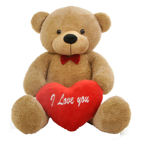 Clipart Teddy Bear With Heart clip royalty free PNG Download