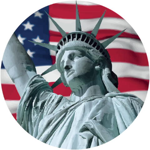 Statue of Liberty USA Stamp PNG Clipart Transparent
