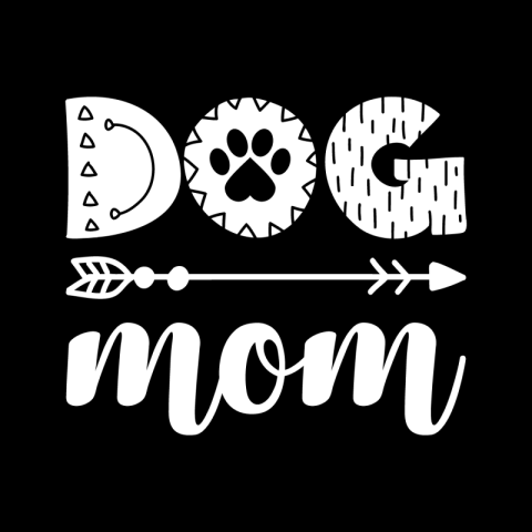 Dog mama   funny quote PNG free Download