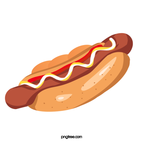 Hot dog food red Free PNG download