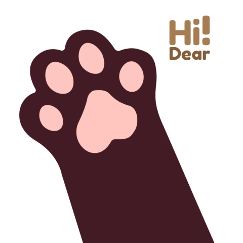 Cat hand with hi PNG Download