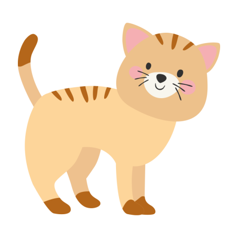 Cute cat cartoon illustration PNG free Download