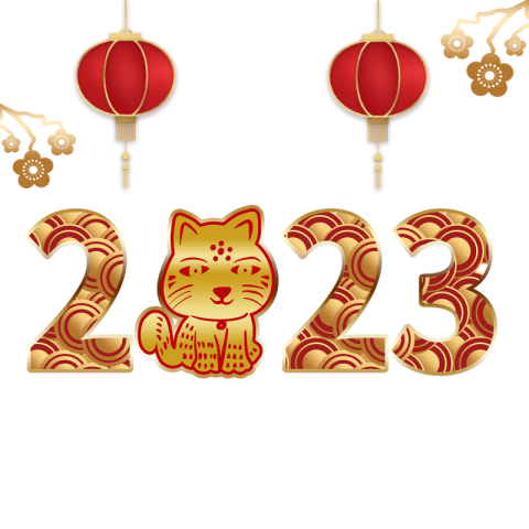 Vietnamese new year 2023 cat Free PNG Download