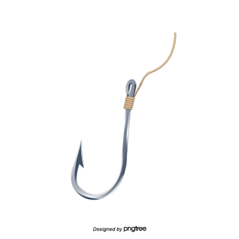 Vector fishing hook PNG Free Download