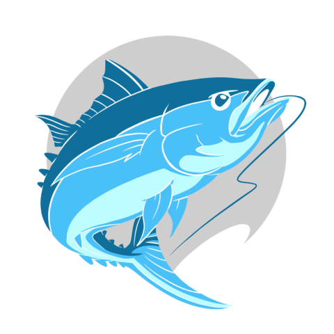 Tuna fish vector logo PNG free Download