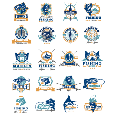 Set of vector badges stickers Free PNG Download