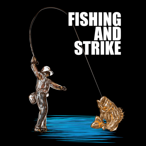 Fishing and strike  PNG download