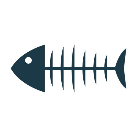 Fish skeleton icon PNG free Download