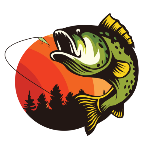 Fishing symbol and illustrations Free Download