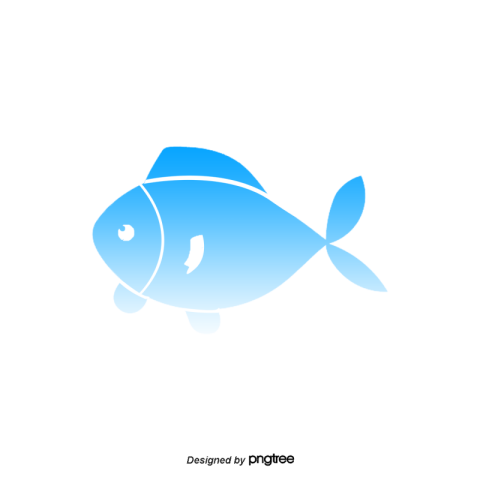 Skyblue fish PNG download