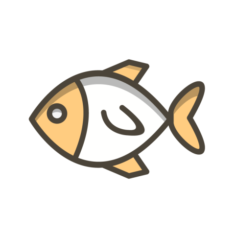 Vector fish icon PNG free Download