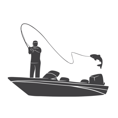 Fishing on boat PNG free Download
