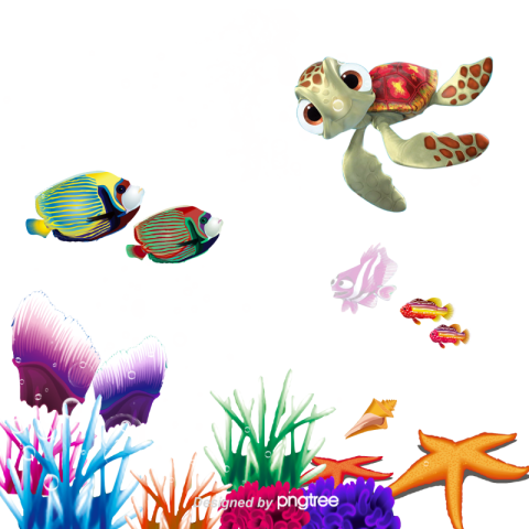 Vector fish swimming PNG Free Download