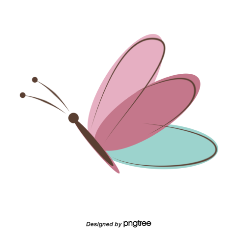 Pink butterfly vector PNG Download