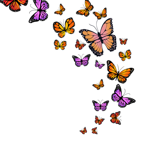 Purple round emperor butterfly Free PNG Download