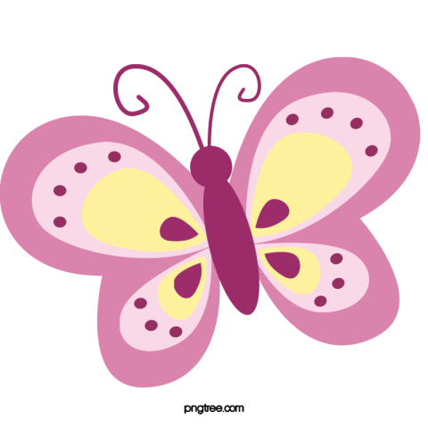 Cartoon butterfly PNG Free Download