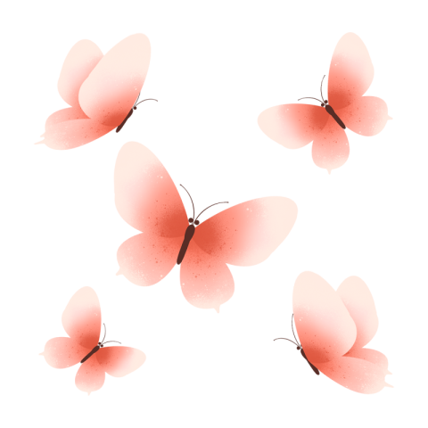 Pink beautiful butterfly special effect PNG Download