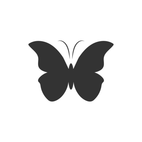 Butterfly silhouette logo icon template PNG Free Download