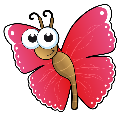 Cute cartoon butterfly PNG Free Download
