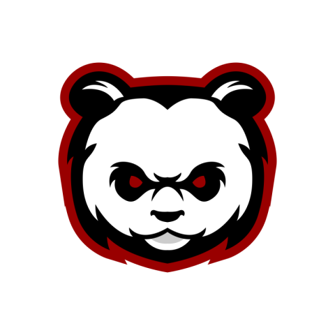 Angry panda esport logo PNG Free Download