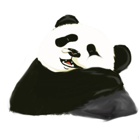 Cartoon funny giant panda element PNG Download
