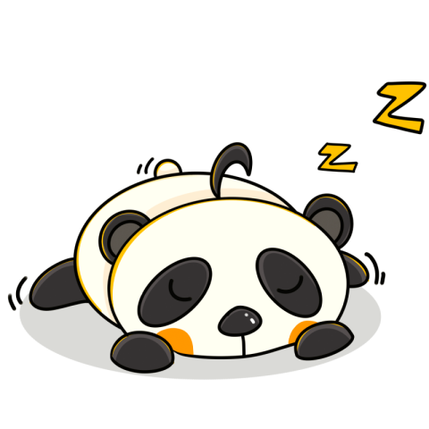 Sleeping panda clipart Free PNG Download