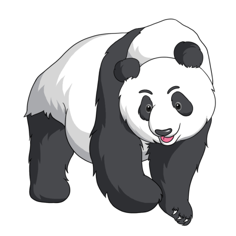 Panda clipart hand drawn PNG Free Download