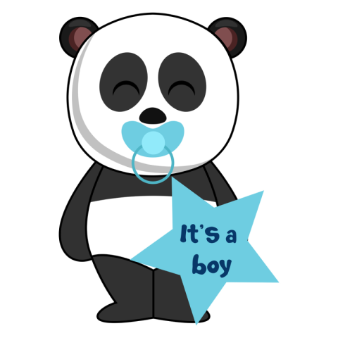 Baby panda illustration vector Free Download PNG