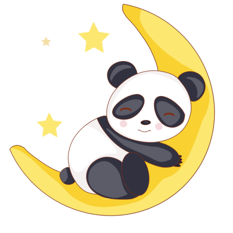 Cute panda sleeping Free PNG Download