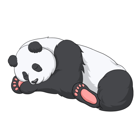 Lying giant panda clip art Free Download PNG