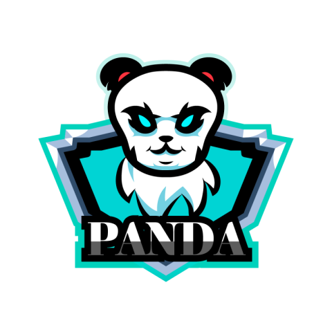 Panda game logo PNG Free Download