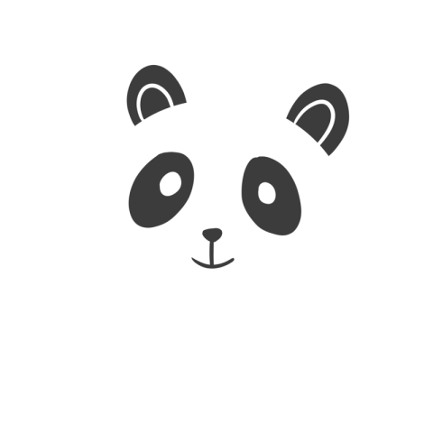 Hand drawn cute panda head PNG Free Download