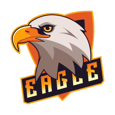 Eagle head shield mascot logo PNG free Download