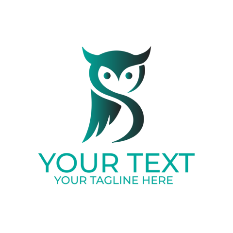 Owl logo design PNG Download Free