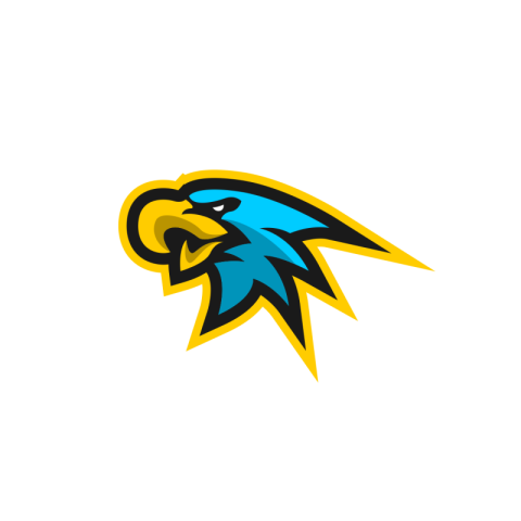 Blue eagle head mascot PNG Free Download