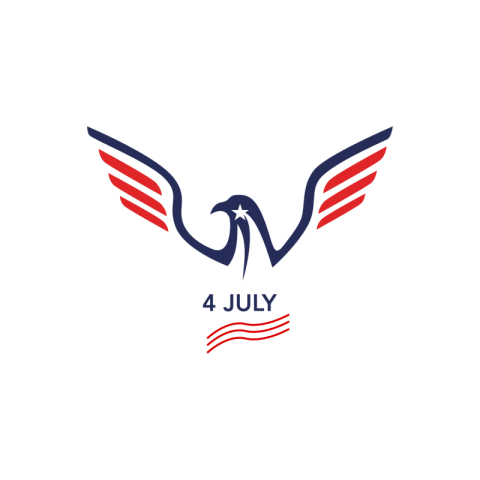 Modern patriotic head eagle PNG Free Download