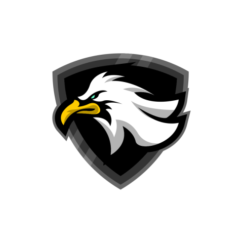 White eagle mascot logo PNG Free Download